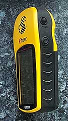 The left side of the Garmin eTrex