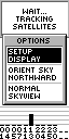 The Garmin eTrex skyview options