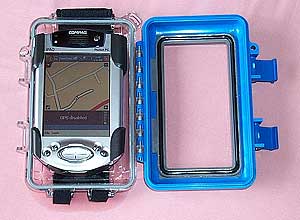 The Otter Armor case opened.