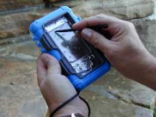 The Otter Armor case in the wet.