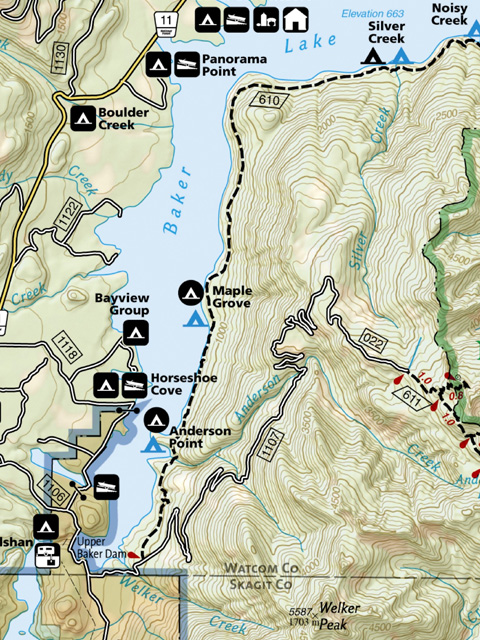Baker Lake, Canada, Topo Map