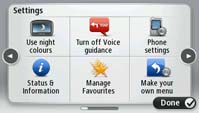 Settings Menu