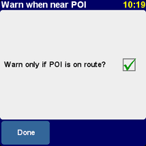 TomTom Navigator for Palm custom POI speed camera