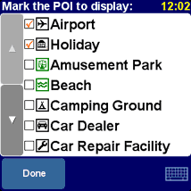 TomTom Navigator for Palm custom POI speed camera