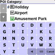 TomTom Navigator for Palm custom POI speed camera