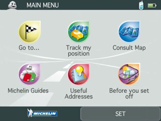 ViaMichelin satnav software version 7